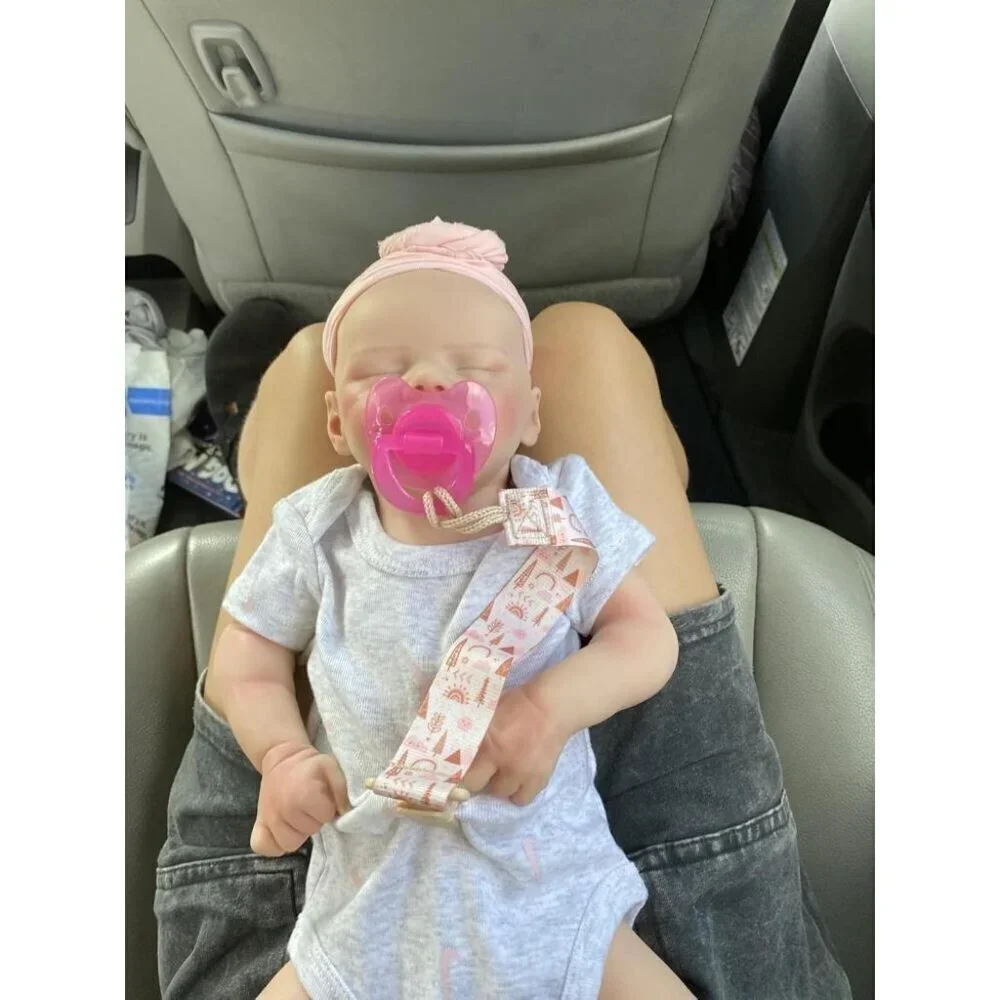 🆕17 Inch Realistic Reborn Baby Doll Silicone-Made & Lifelike Newborn Baby Girl